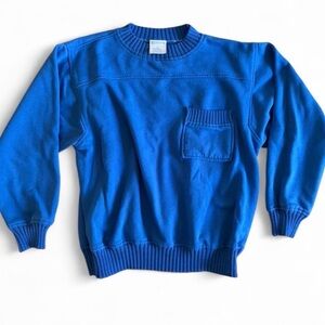 Jantzen Royal Blue Crewneck Sweatshirt with Chest Pocket